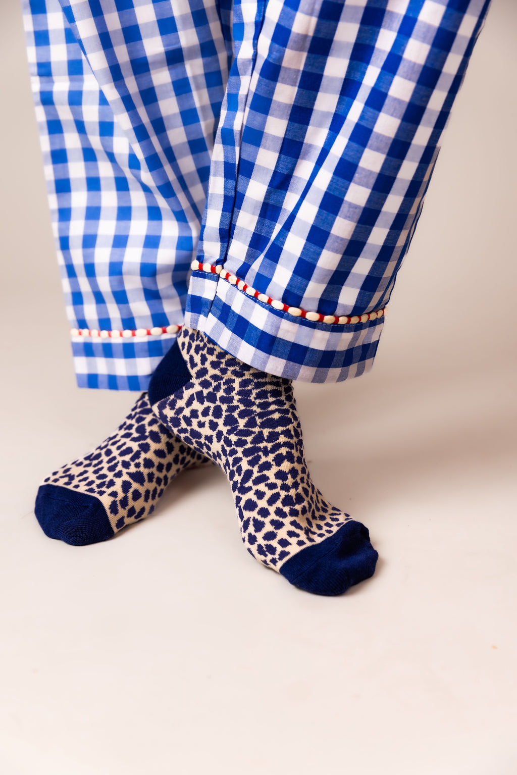 Blue Gingham Cotton Pyjamas