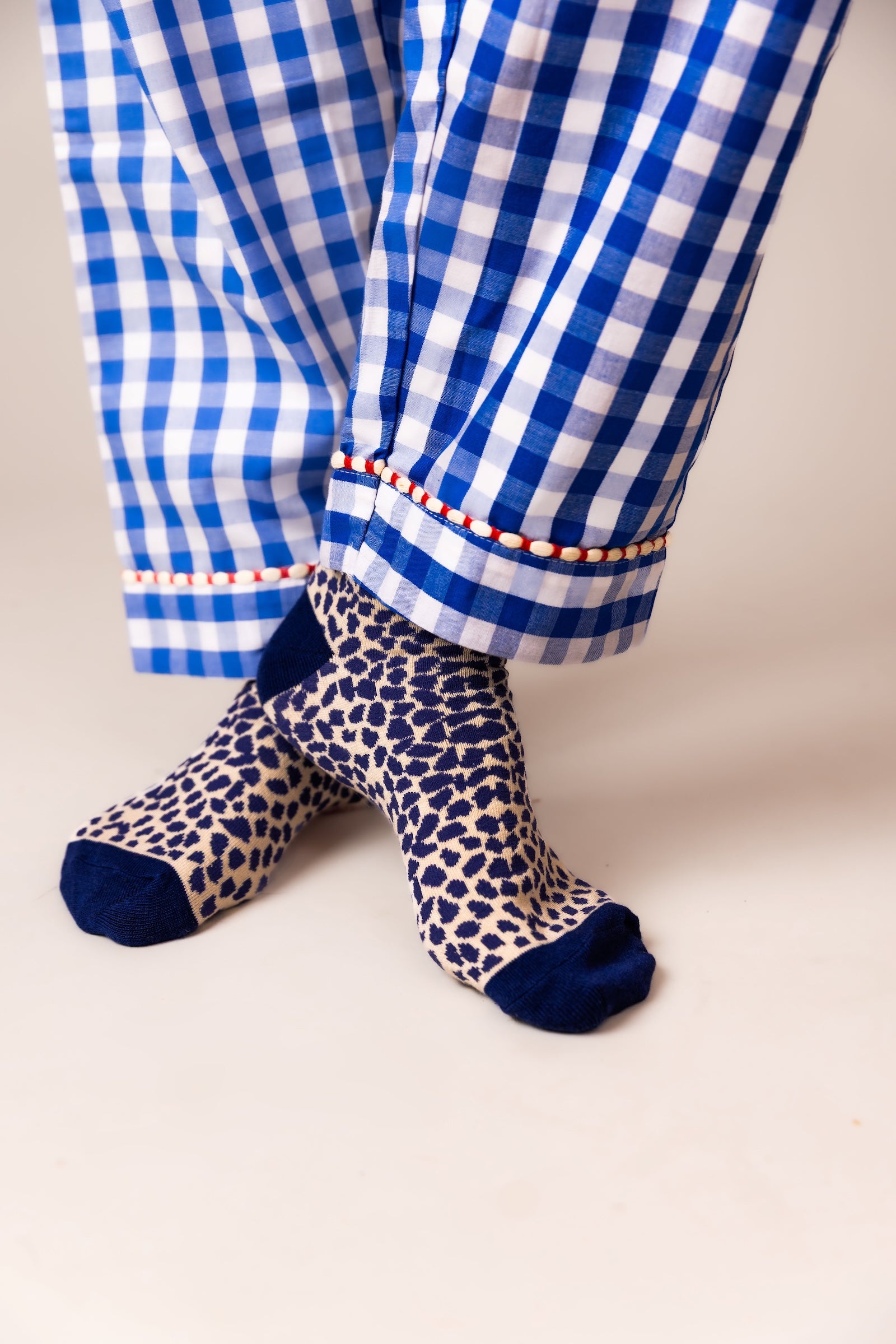 Blue Gingham Cotton Pyjamas