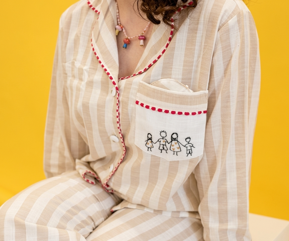 Beije Stripe Cotton Poplin Pyjama