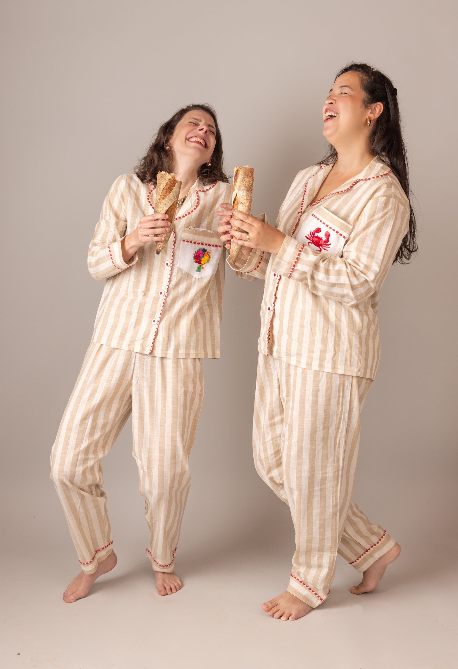 Beije Stripe Cotton Poplin Pyjama