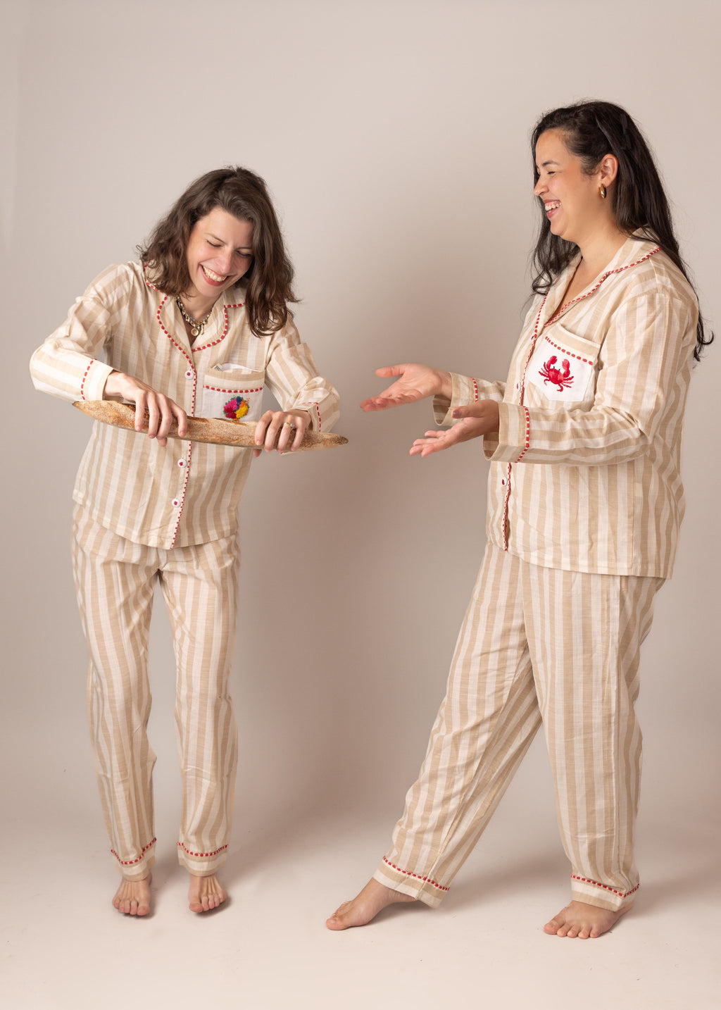 Beije Stripe Cotton Poplin Pyjama