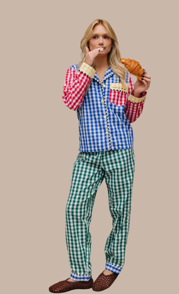 Colourful Check Cotton Pyjama Set