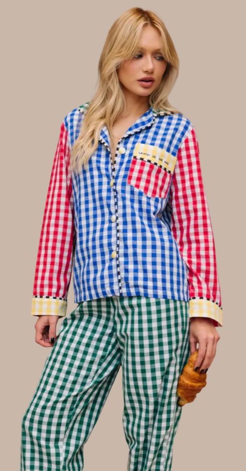 Colourful Check Cotton Pyjama Set